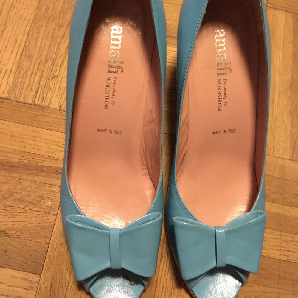 Peep toe Amalfi heels, size 7.5